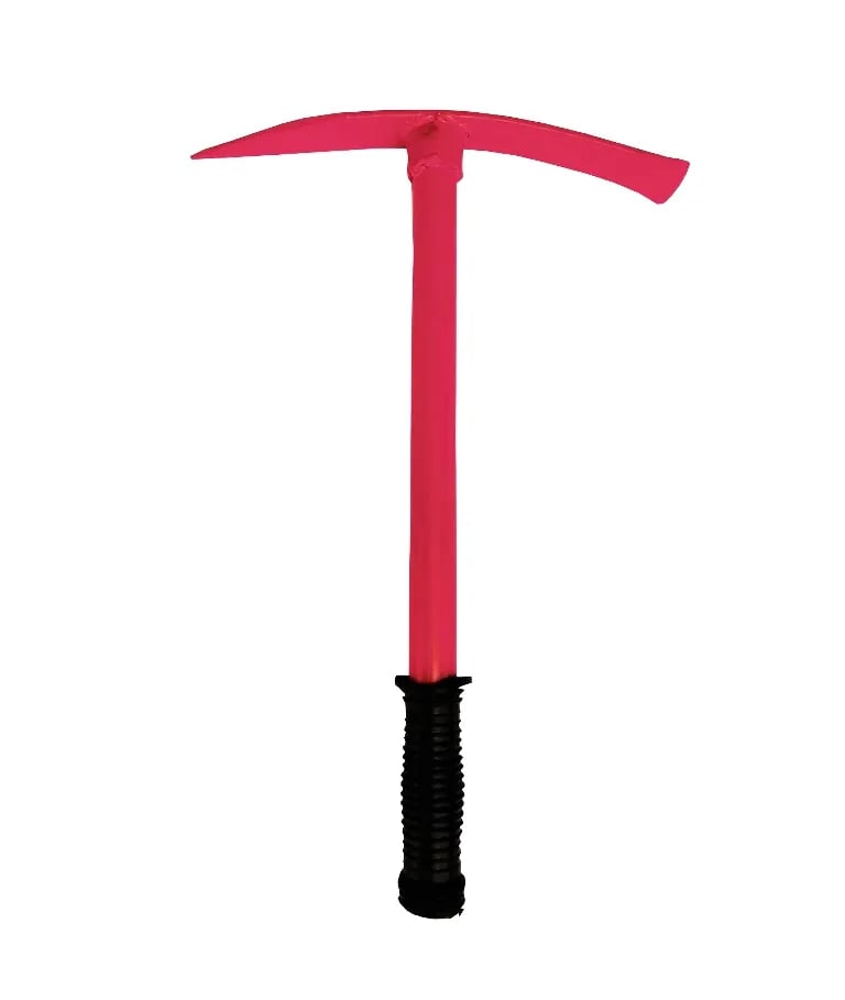 Garden Pickaxe With 25 MM Long Handle, MS Hard Material With Powder Coated