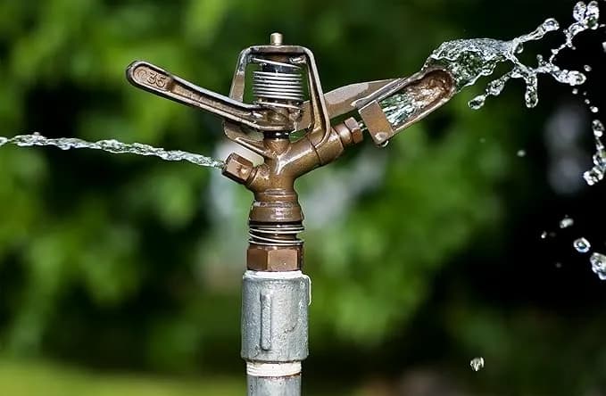 FarmEarth Brass Impact Automatic Rotating Sprinkler Head With Nozzle Heavy Duty Irrigation Sprayer Head 20mm - Image 6