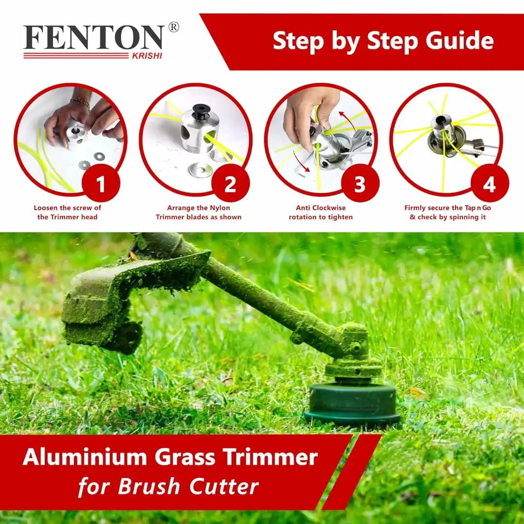 Fenton Krishi FKT-TP-4TR Brush Cutter Head, 4TR Tap N Go For Brush Cutter Fuel Grass Trimmer - Image 4
