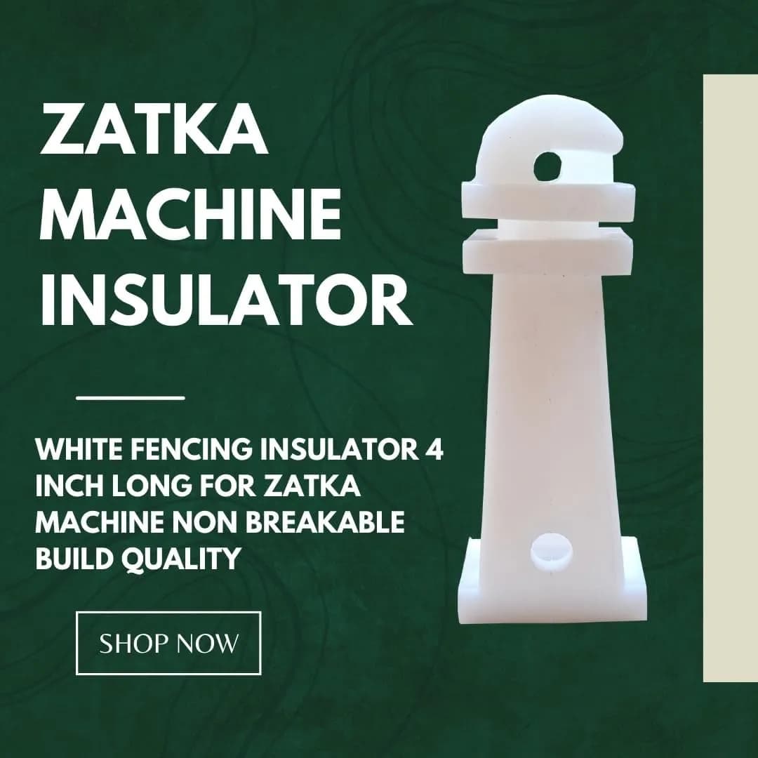 Radhe 4-Inch White Fencing Insulator For Zatka Machine, Durable And Weather-Resistant, Use In Solar Fencing and Crop Care System - Image 2