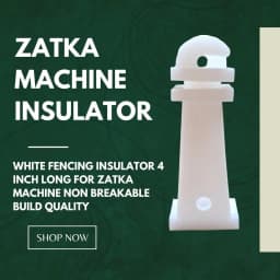Radhe 4-Inch White Fencing Insulator For Zatka Machine, Durable And Weather-Resistant, Use In Solar Fencing and Crop Care System 2