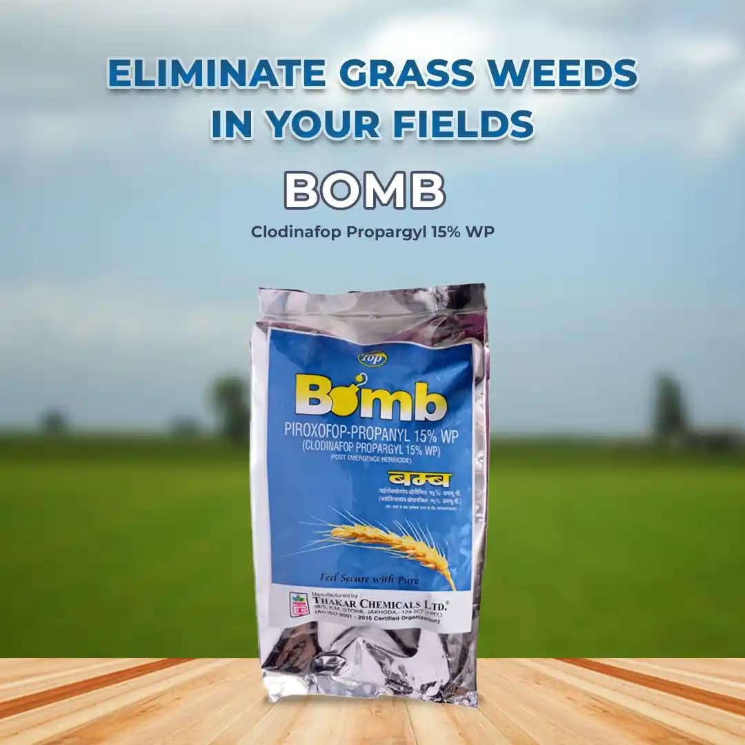 Thakar Bomb Clodinafop Propargyl 15% WP Herbicide, Excellent Action On Phalaris Minor, Can Be Used With Safener, Effective On Weeds, Easy To Use - Image 2
