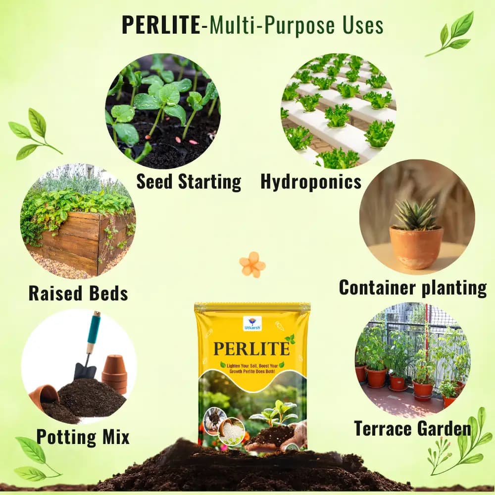 Utkarsh PERLITE Soil Conditioner, Effective For Plants, Gardening, Hydroponics And Horticulture - Image 5
