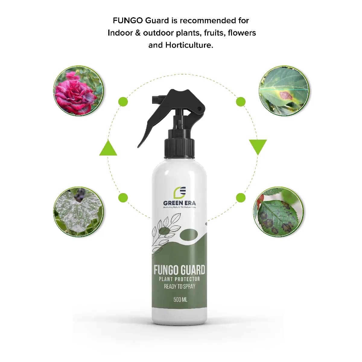 Green Era Fungo Guard Fungus Removal Organic, Ready to Use Liquid Spray for Plants - Image 2
