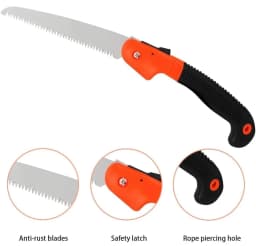 CropKraft Foldable Pruning Saw Single Hand, Perfect For Cutting Bamboo, Wood, And General Gardening. 2