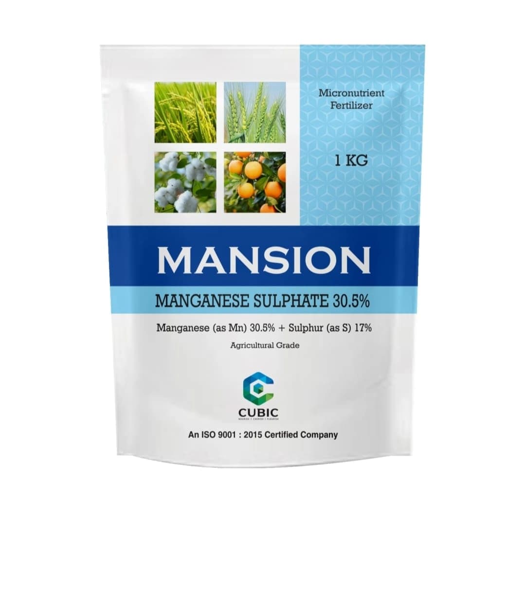 Cubic Mansion, Manganese Sulphate 30.5%, Manganese (as Mn) 30.5% + Sulphur (as S) 17%