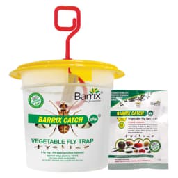 Barrix Catch Vegetable Fly Trap Set, Pheromones Trap and Lure, Easy to assemble And Use. Imported Para Pheromone Lure, Bactrocera Cucurbitae 1