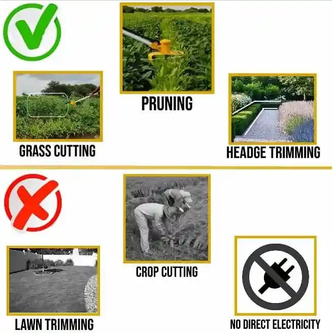 Farmio Sudarshan Brush Cutter For Grass Cutting, Trimming 14000 RPM Speed For Agriculture And Garden Use - Image 2