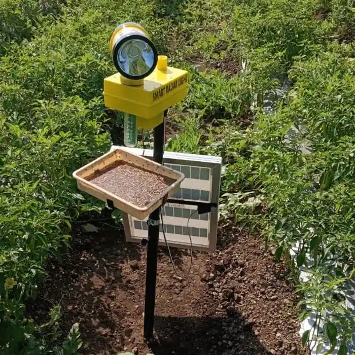 V-SAR Smart Radar Solar Light, 360 Degree Rotating Light With Insect Trap, Waterproof, 15W Panel And Siren Alarm - Image 4