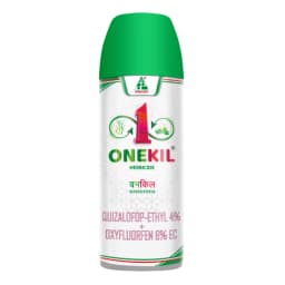 Dhanuka Onekill Quizalofop Ethyl 4% + Oxyfluorfen 6% EC Herbicide, Dual-Action For Weed Free Onion Crops 1