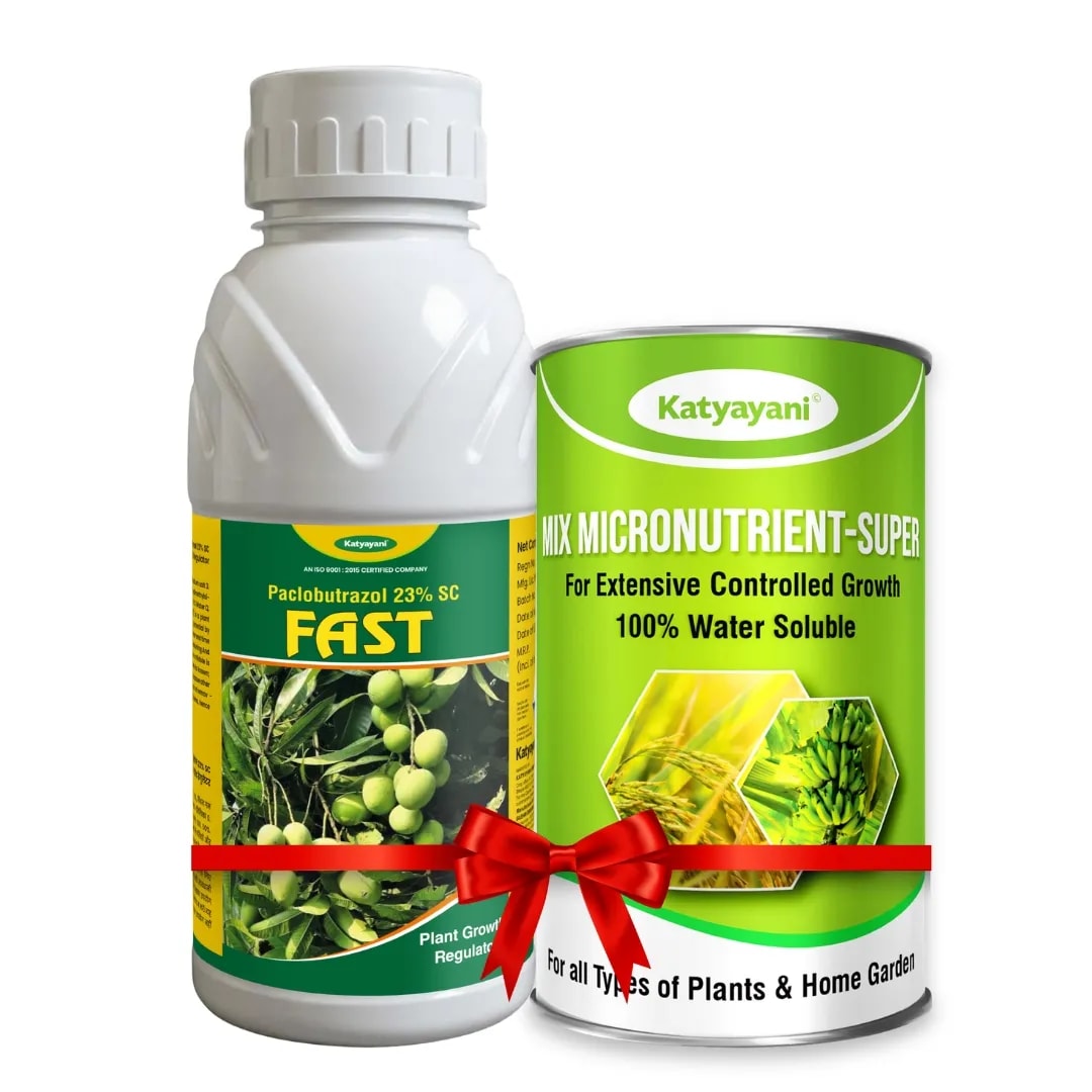 Katyayani Garlic Bulb Special Growth Combo, Enhance Growth (Fast 100ml, Mix Micronutrient 100gm)
