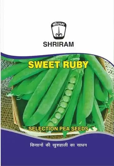 Shriram Sweet Ruby Peas Seeds, Mattar Ke Beej, Lila Vatana Na Beej, Vegetable Seeds.