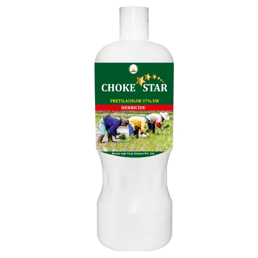 BIOSUN CHOKE STAR Pretilachlor 37% EW Herbicide, Selective, Pre Emergence Efficient For Rice - Image 1