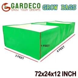गार्डेको 360 जीएसएम एचडीपीई पराबैंगनी (यूवी) उपचारित बहुउद्देशीय रेक्टैंगलर प्रकार ग्रो बैग्स, सब्जी और फूल पौधों के लिए 5
