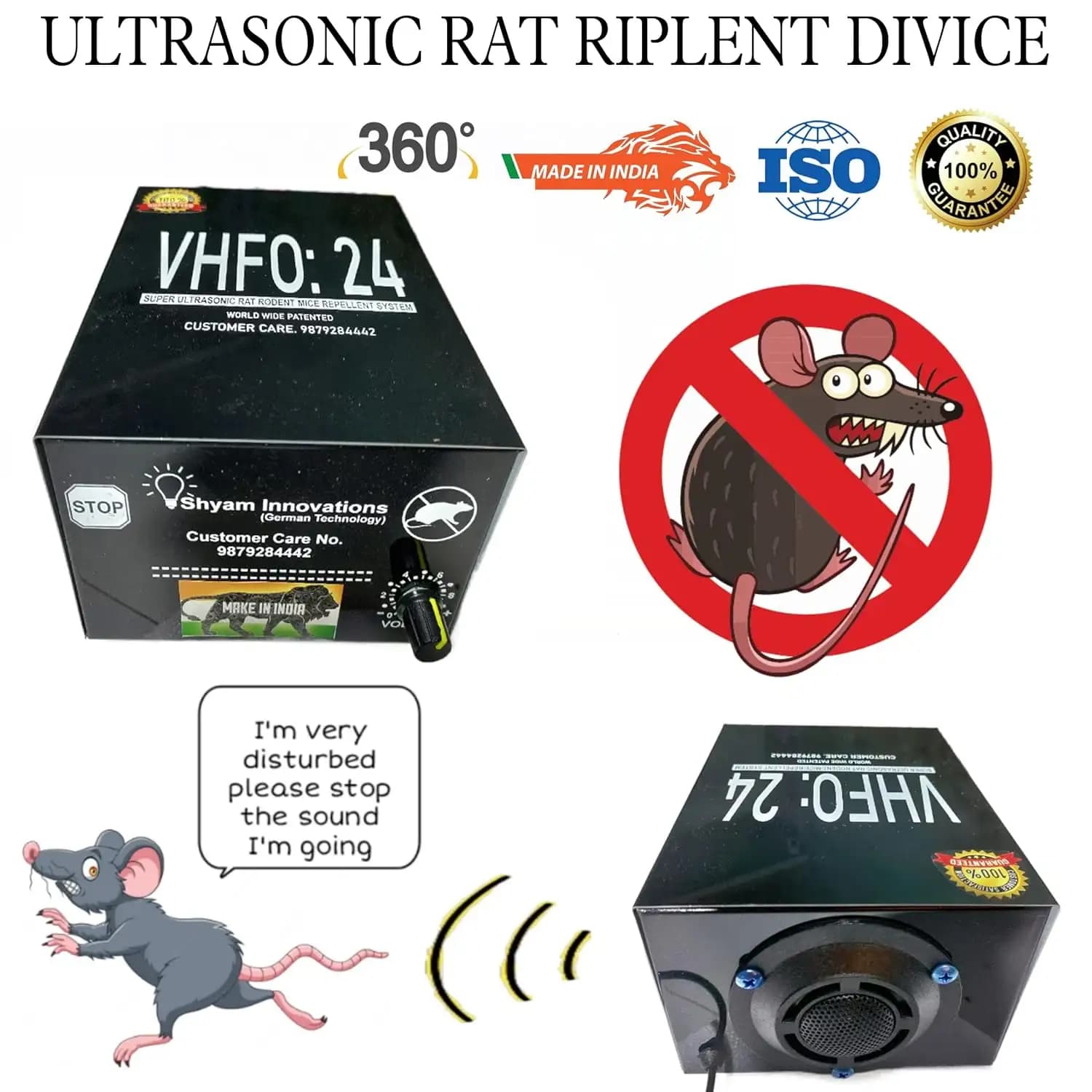 Shyam Ultrasonic Rat, Rodent & Lizard Repellent System For Home, Office, Garden And Factory - Image 3