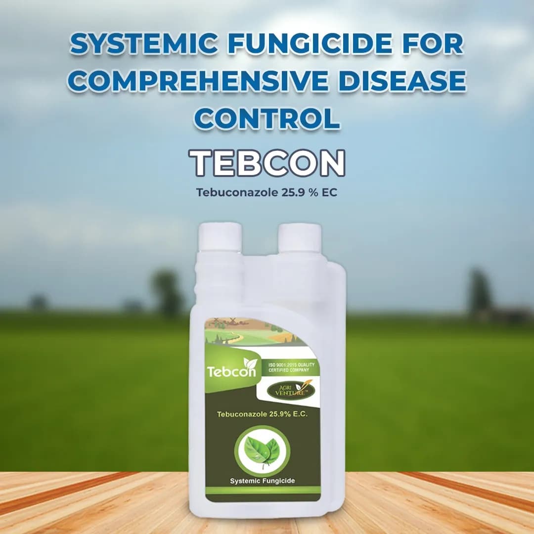 Agriventure Tebcon Tebuconazole 25.9 % EC Fungicide, Broad Spectrum Systemic Fungicide, Use For Rice, Chilli, Groundnut, Onion, Soybean - Image 2
