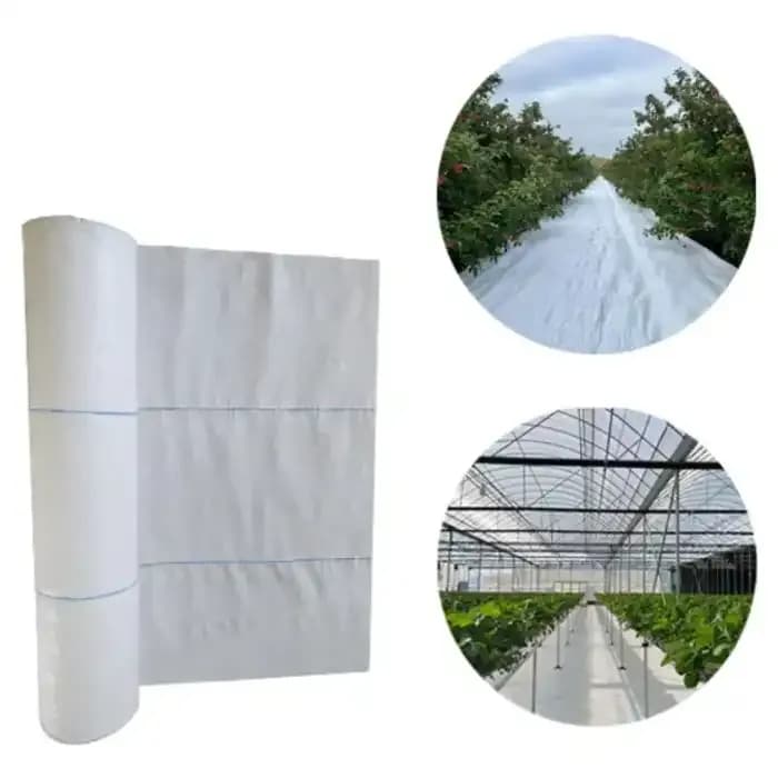 Singhal 100 GSM Garden Weed Control Barrier Sheet Mat, Landscape Fabric, Heavy Duty Weed Block Gardening Mat For Gardens (White) - Image 9