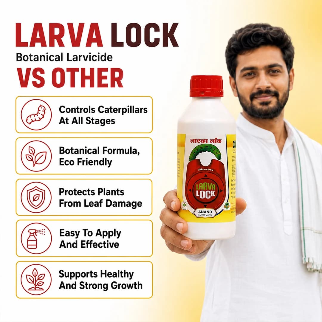 ஆனந்த் அக்ரோ லார்வா லாக், பல்வேறு தாவர சத்துக்களின் தனித்துவமான கலவை, கம்பளிப்பூச்சிகள் மற்றும் லார்வாக்களை அனைத்து வளர்ச்சி நிலைகளிலும் கட்டுப்படுத்தும். - Image 2