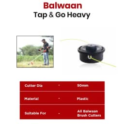 Balwaan Nylon Rope Round Type For Brush Cutter, Suitable For All Type of Brush Cutters 4