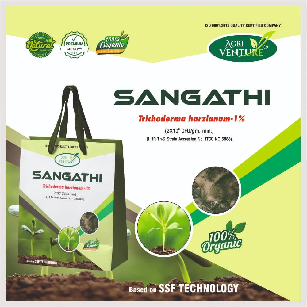 Agriventure SANGATHI (Trichoderma Harizianum 1%) Bactericide, Organic Product Bio Fungicide - Image 2