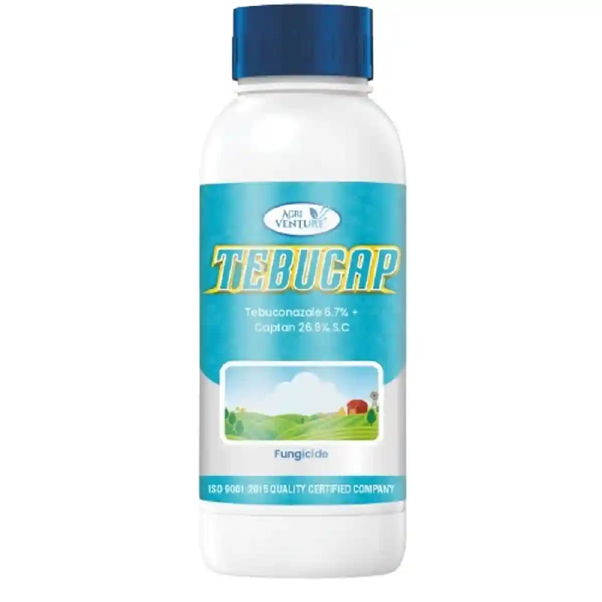 Agriventure TEBUCAP Tebuconazole 6.7% + Captan 26.9% SC Fungicide, Contact and Systemic, Impacts Multiple Stages of Fungal Growth. - Image 1