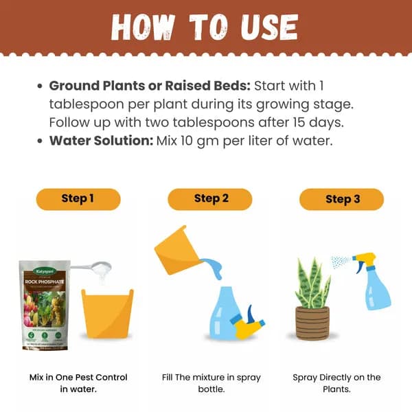 Katyayani Organic Rock Phosphate Essential Fertilizer All Purpose Natural Source of Phosphate. - Image 5