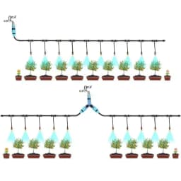 Radhe Plastic Drip Irrigation Misting Nozzles, Adjustable Garden Dripper, Micro Mist Head Atomizer Fogger For Watering System Sprayers 3