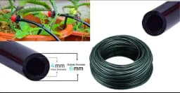 PEP SOLUTION Drip Irrigation 4mm INTERNAL DIA Feederline Pipe with Pin Connector, Dummy and Puncher 2