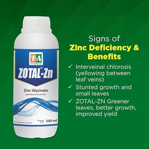Titan Agritech Zotal-Zn Zinc Glycinate Liquid Micronutrient Fertilizer, Effective For Plant Growth And Zinc Deficiency - Image 3