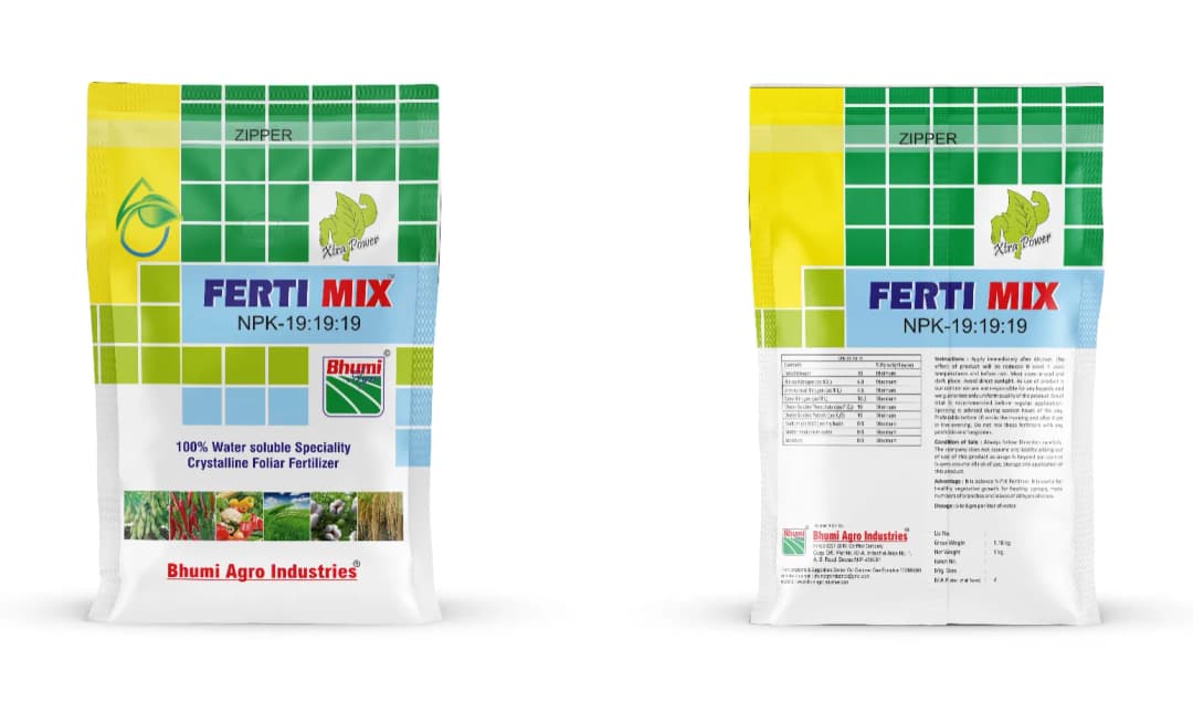 Bhumi Fertimix Npk 19:19:19 Water Soluble Fertilizer, Increases the Growth Of Roots And Plants. - Image 3