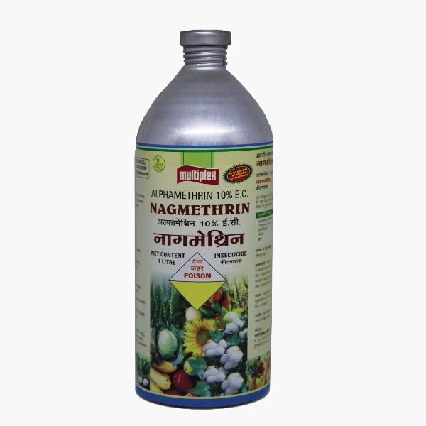 Multiplex Nagmethrin Alphamethrin 10% EC Insecticide, Use For Cotton, Cabbage, Okra, Brinjal, Sugarcane, Wheat and Sunflower.