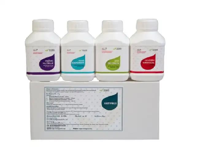Complete Virus Control Kit, Control Viral Infection, Useful For All Vegetables (Set of Viroeseal 250ml + Proban 250ml + Nutriup 250ml + Maxgrow 250ml) - Image 1
