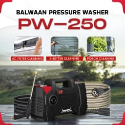 Balwaan PW-250 Pressure Washer, 120-150 Bar Rated Pressure, 1800W Motor, Compact And Powerful, Less Water Consumption 11
