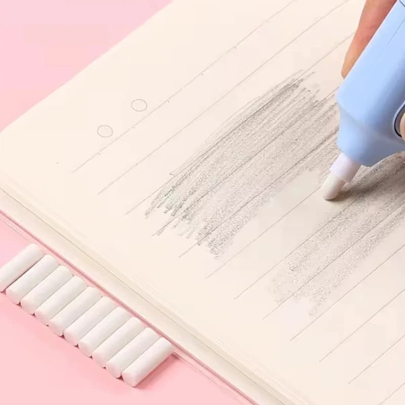 Electric Eraser Kit, Automatic Battery Operated Pencil Eraser - 10 Refills (Battery Not Included) - Image 3