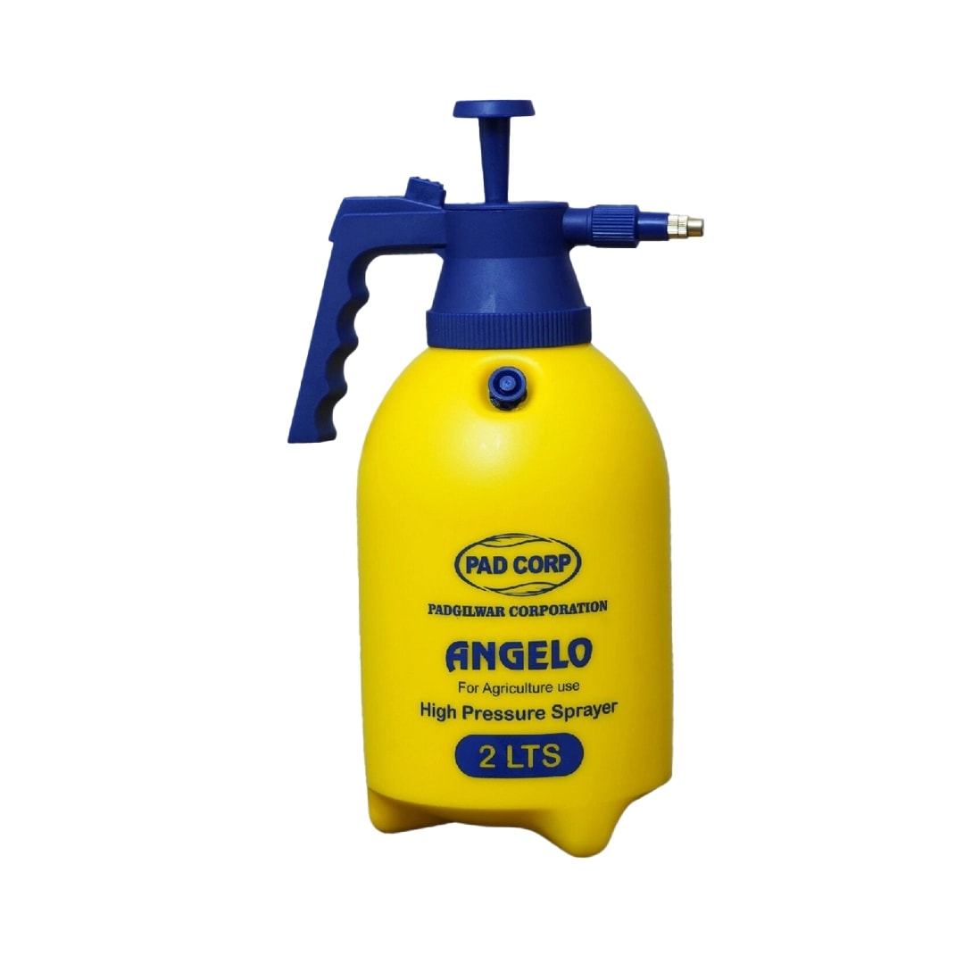 PAD CORP - Angelo High Pressure Spray Pump 2 Liter, Strong And Sturdy Plastic Spray Pump For Gardening, Pressure Sprayer for Home Gardening, Easy to Use