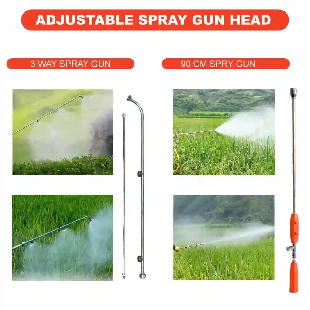 Neptune Model-967 Knapsack Power Sprayer, 4-Stroke 31CC Petrol Engine, 20L Tank, 2 Types Spray Guns Included, Ideal for Farming, Agriculture & Garden - Image 4