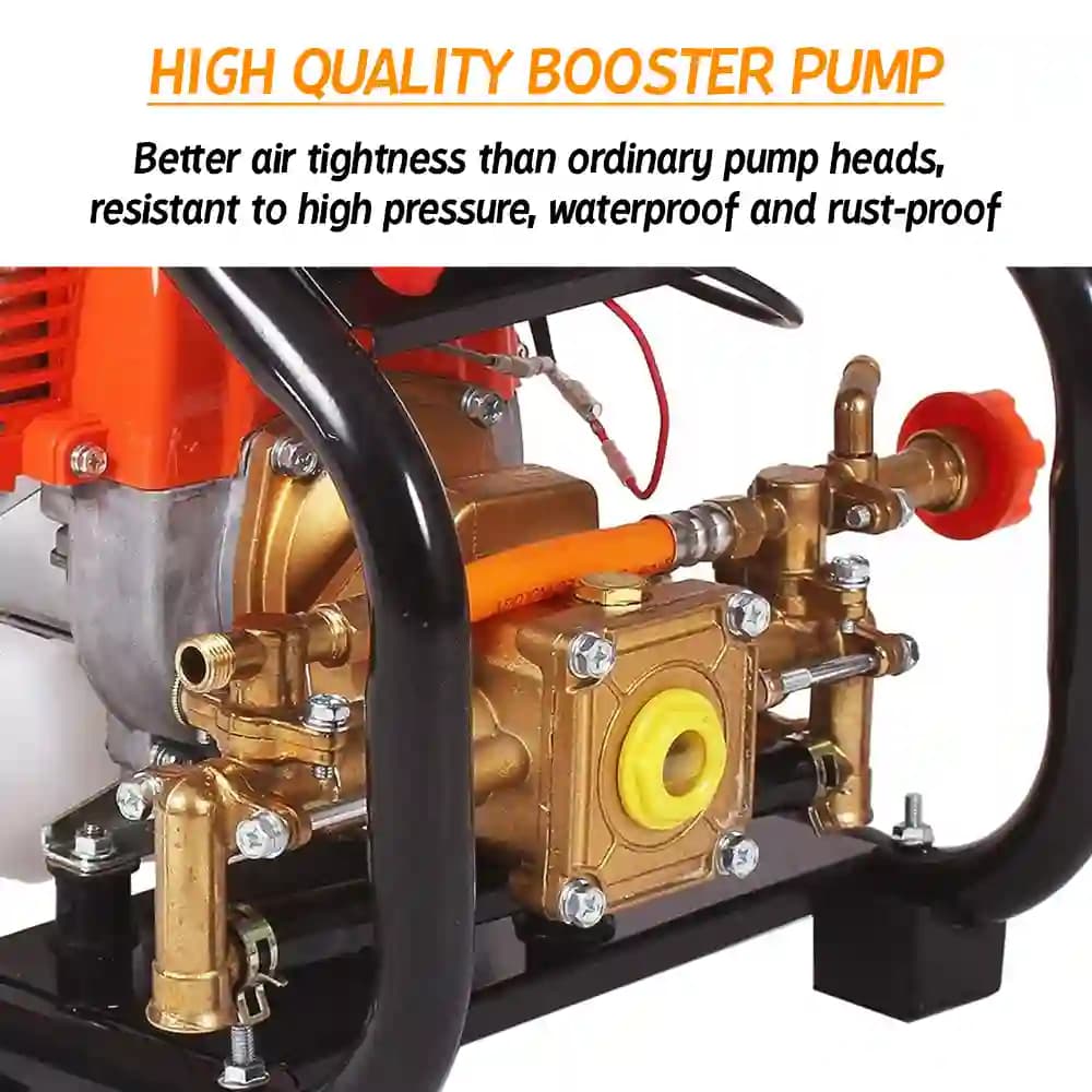 Neptune PW-768B 4-Stroke Portable Power Sprayer, 31CC Petrol Engine, 15 Meter Hose, High Pressure Up To 35 Feet Spray, Ideal For Farming & Garden - Image 8
