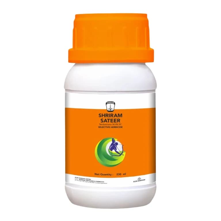 DCM Shriram Sateer Tembotrione 34.4% SC Herbicide, Broad Spectrum, Effective Weed Control In Maize - Image 1