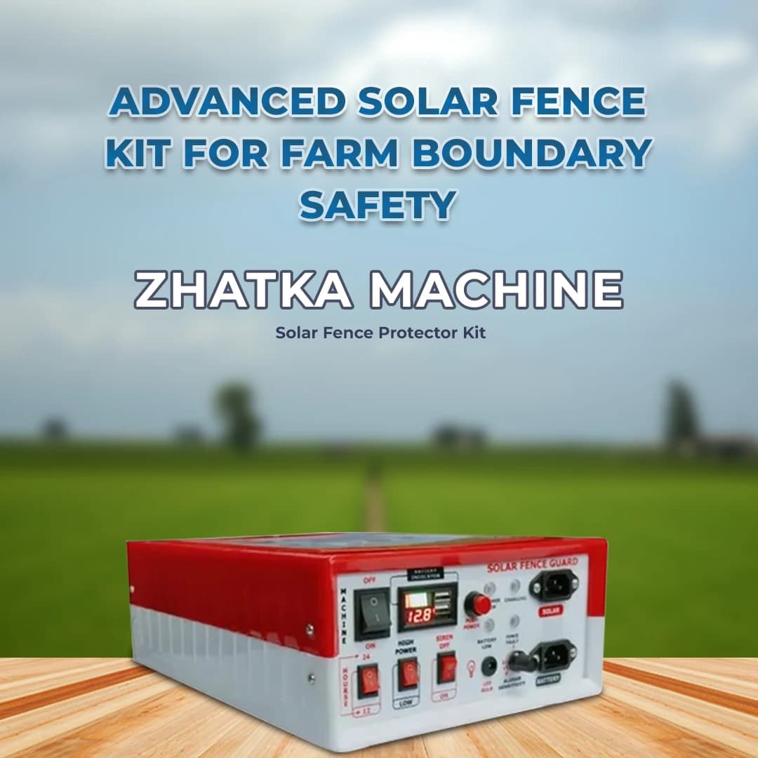Kamal Agrotech Zatka Machine Kit With Solar Panel, Battery, Siren, Insulator - For 50 Acre - Image 2