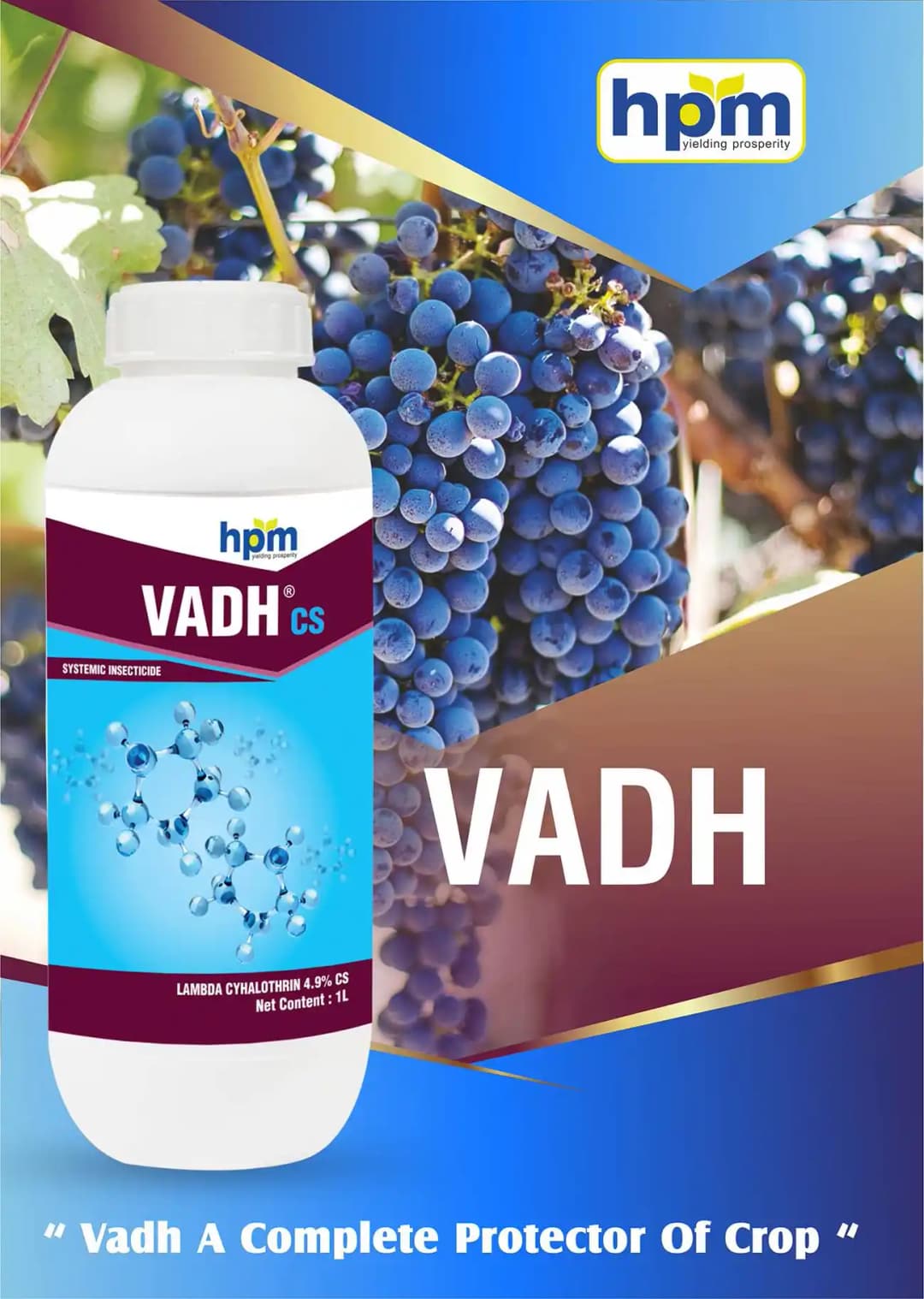 Hpm Vadh CS Lambda Cyhalothrin 4.9% CS Insecticide, Contact and Stomach Action - Image 2