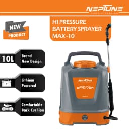 Neptune Max-10 12V Lithium-Ion Battery Powered Garden Sprayer With 10 LTR Tank Capacity, Waist Supporting Guard, 2 Spray Nozzles For Farming & Garden 2