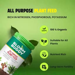 BloomBuddy All Purpose Plant Feed Granules, Organic Slow-Release Fertilizer with NPK & Micronutrients 2