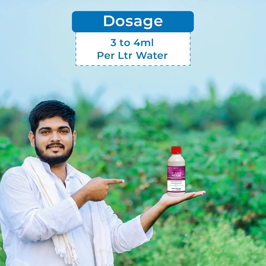 Dr. Anand Neem 0.15% Bio Insecticide, Prepared From Azadirachtin 1500 PPM and Neem Seeds Kernels Extract - Image 5