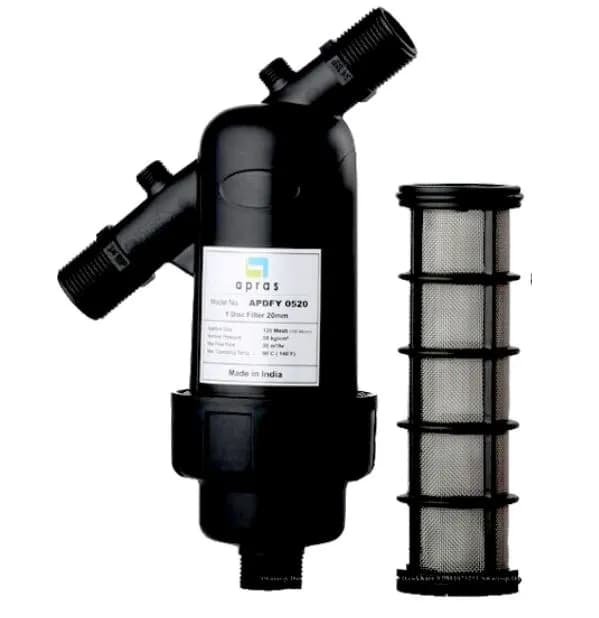 Apras Y Type Screen Filter for Drip Irrigation Water RO Home or Apartment (25mm) Flow rate 5000Ltr Hr. - Image 1