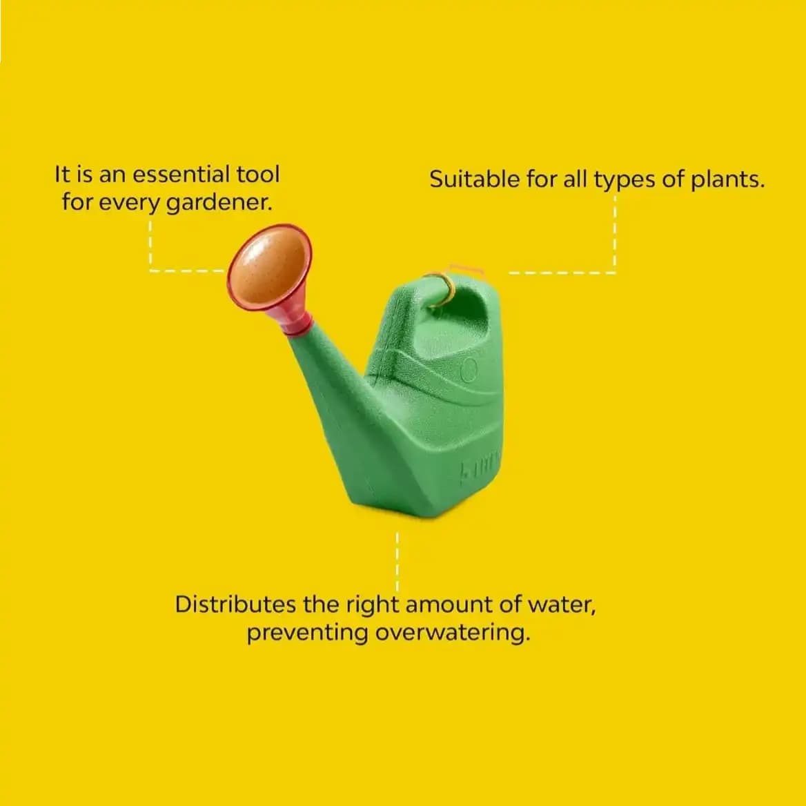 CropKraft Garden Watering Can, Made From High Quality Material Large Area Cover Without Constant Refills - Image 7