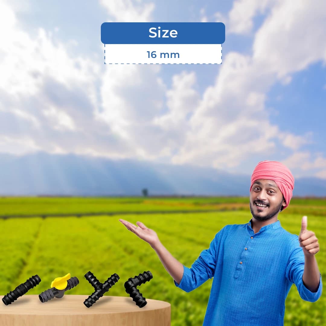Siddhi Drip Irrigation Accessories (Elbow, Lateral Cock, Joiner & Tee Connectors) Durable And Long Lasting Material - Image 5