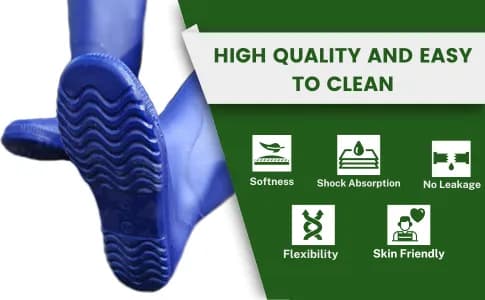 VIP Farmer Safety Shoes, Short Length Paddy Shoes, Agriculture Shoes, Made With Durable, Flexible, And Unbreakable Material - Image 6
