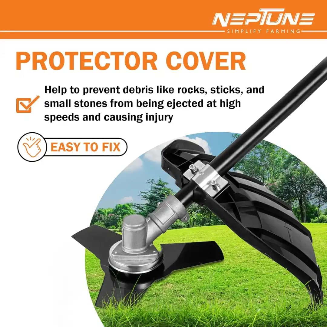 Neptune BC-1800E 2 In 1 Corded Electric Brush Cutter And Trimmer, 1800W, 7500RPM, 2 Types Blade, Ideal Grass Cutter For Home Garden - Image 4