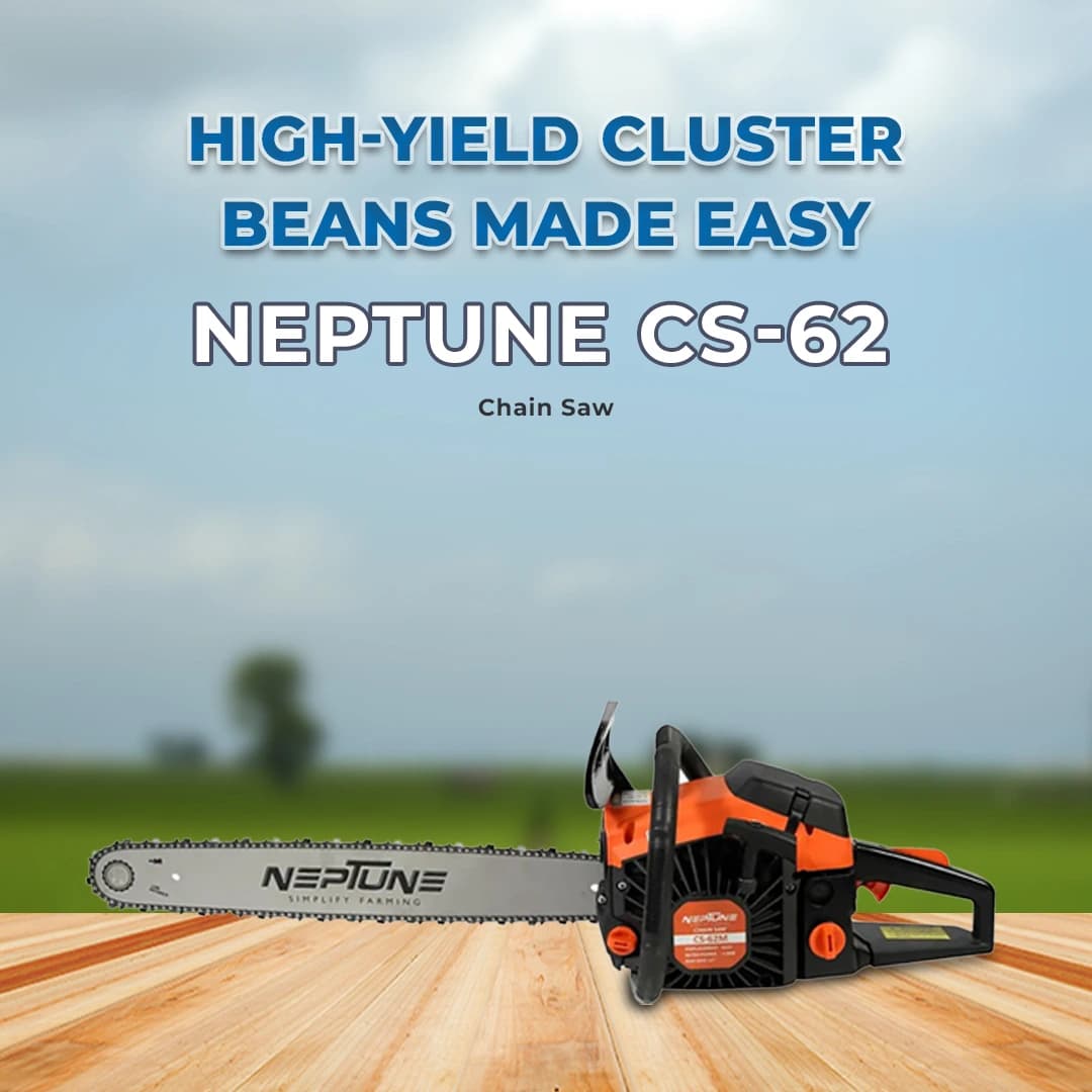 Neptune CS-62 Chain Saw 62CC Powerful 2 Stroke Petrol, Woodcutting Saw, 22 Inch Blade, Professional Cutter For Trees, Garden And Agriculture - Image 2
