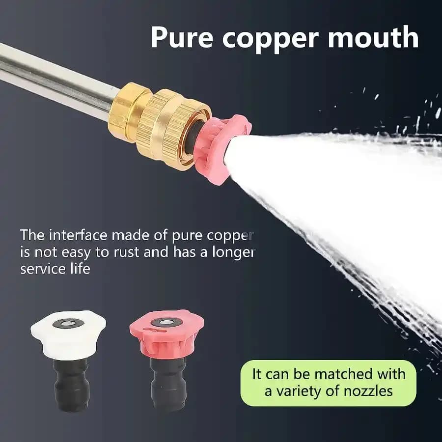 48V Wireless High Pressure Car Washer Gun, Rechargeable Water Spray Cleaning Kit - Image 3